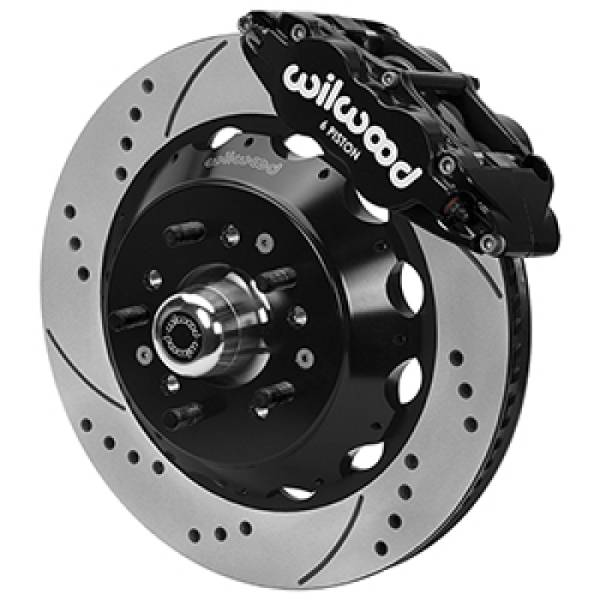 Wilwood - Wilwood Forged 6 Piston Superlite Caliper, SRP 72 Vane Vented Spec37 Drilled & Slotted Rotor - 14.00