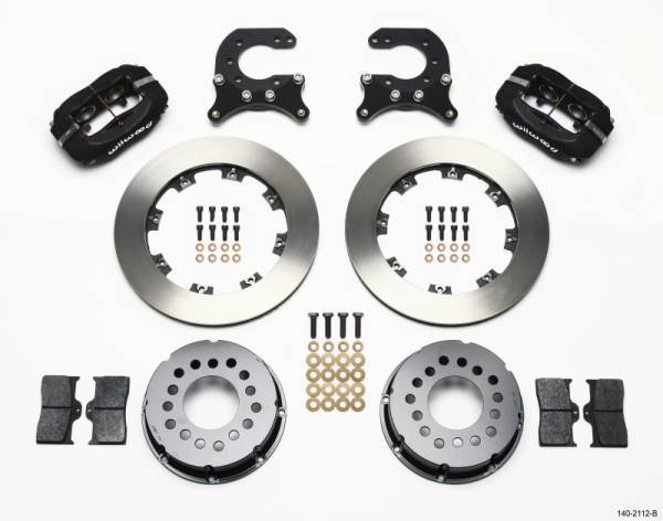 Wilwood - Wilwood Forged Dynalite P/S Rear Kit Chev 12 Bolt w C-Clips