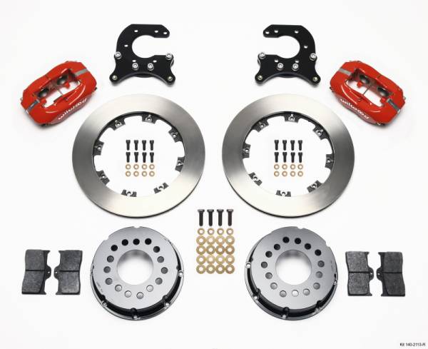 Wilwood - Wilwood Forged Dynalite P/S Rear Kit Red Small Ford 2.66in Offset