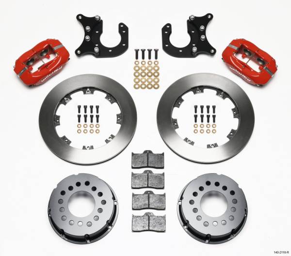 Wilwood - Wilwood Forged Dynalite P/S Rear Kit Red New Big Ford 2.50in Offset