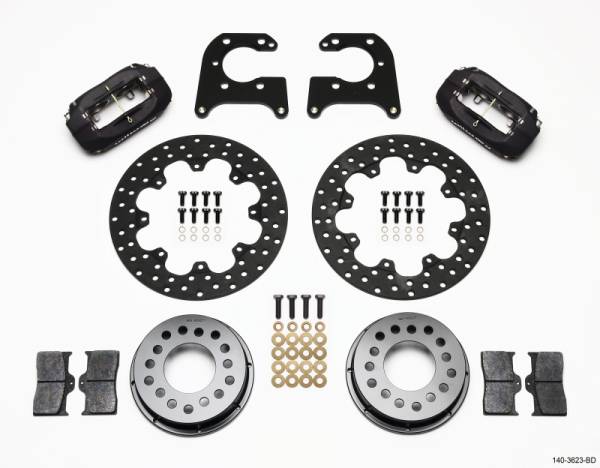 Wilwood - Wilwood Forged Dynalite Rear Drag Kit Drilled Rotor Big Ford 2.50in Offset