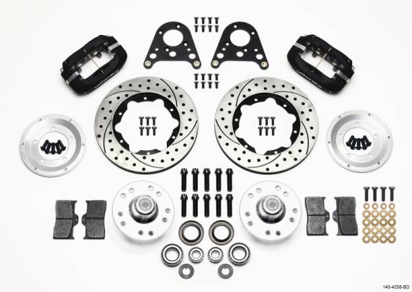 Wilwood - Wilwood Forged Dynalite Front Kit 10.75in Drilled Rotor Art Morrison Strut