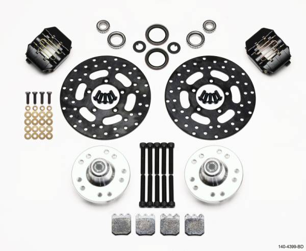 Wilwood - Wilwood Dynalite Single Front Drag Kit Drilled Rotor Chassis Eng. Strut