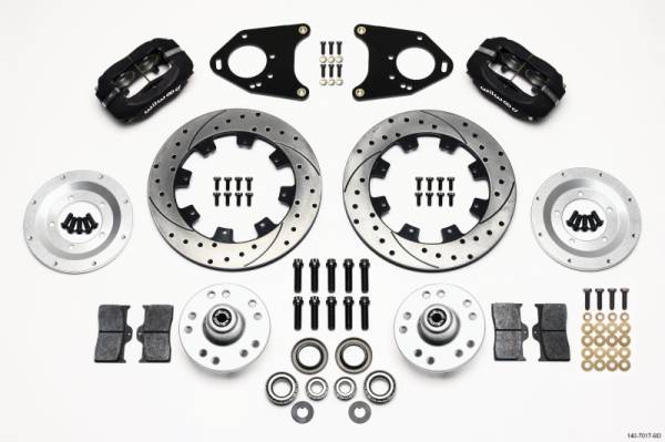 Wilwood - Wilwood Forged Dynalite Front Kit 12.19in Drilled 71-80 Pinto/Mustang II Disc & Drum