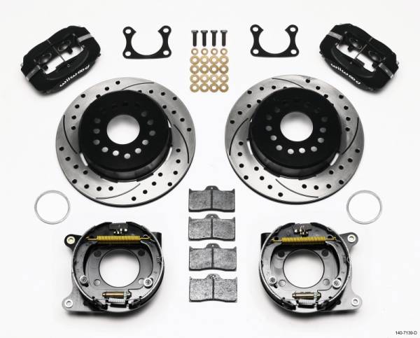 Wilwood - Wilwood Forged Dynalite P/S Park Brake Kit Drilled Big Ford 2.36in Offset - 140-7139-D