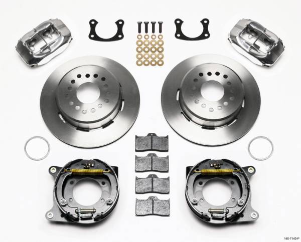 Wilwood - Wilwood Forged Dynalite P/S Park Brake Kit Polished New Big Ford 2.50in Offset