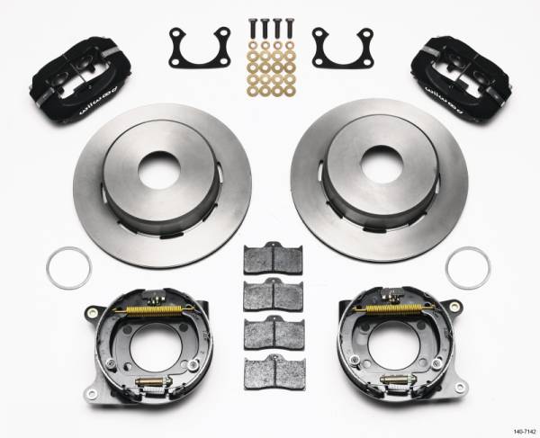 Wilwood - Wilwood Forged Dynalite P/S Park Brake Kit Big Ford 2.36in Offset Currie Blank