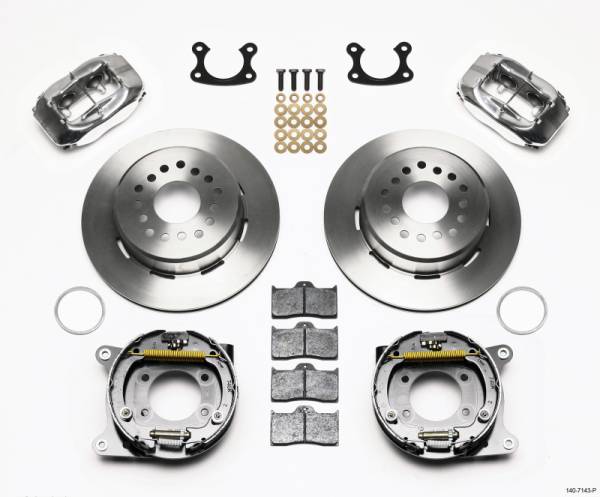 Wilwood - Wilwood Forged Dynalite P/S Park Brake Kit Polished Small Ford 2.66in Offset