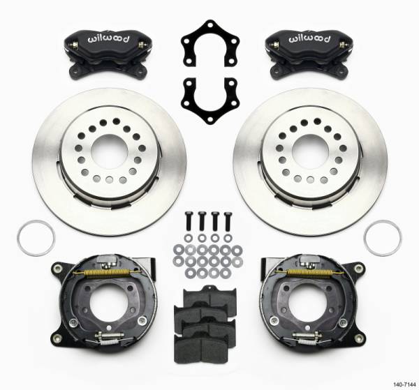 Wilwood - Wilwood Forged Dynalite P/S Park Brake Kit Mopar/Dana 2.36in Off w/Snap Ring Brng