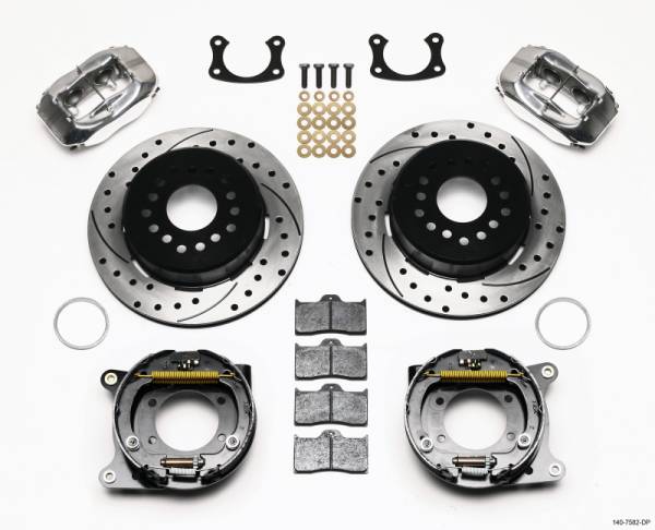 Wilwood - Wilwood Forged Dynalite P/S P-B Kit Drilled Polished New Big Ford 2.36in Offset