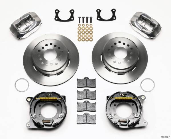 Wilwood - Wilwood Forged Dynalite P/S Park Brake Kit Polished New Big Ford 2.36in Offset