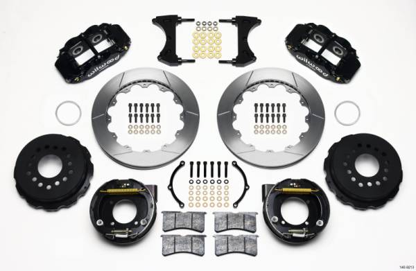 Wilwood - Wilwood Narrow Superlite 4R Rear P-Brk Kit 12.88in Chevy 12 Bolt w/ C-Clips