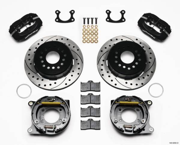 Wilwood - Wilwood Forged Dynalite P/S Park Brake Kit Drilled Small Ford 2.50in Offset