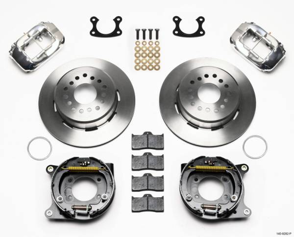 Wilwood - Wilwood Forged Dynalite P/S Park Brake Kit Polish Small Ford 2.50in Offset