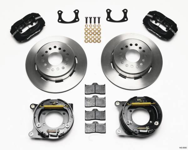 Wilwood - Wilwood Forged Dynalite P/S Park Brake Kit New Big Ford 2.50in offset Staggrd Shock