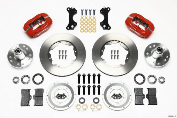 Wilwood - Wilwood Forged Dynalite Front Kit 11.00in Red WWE ProSpindle