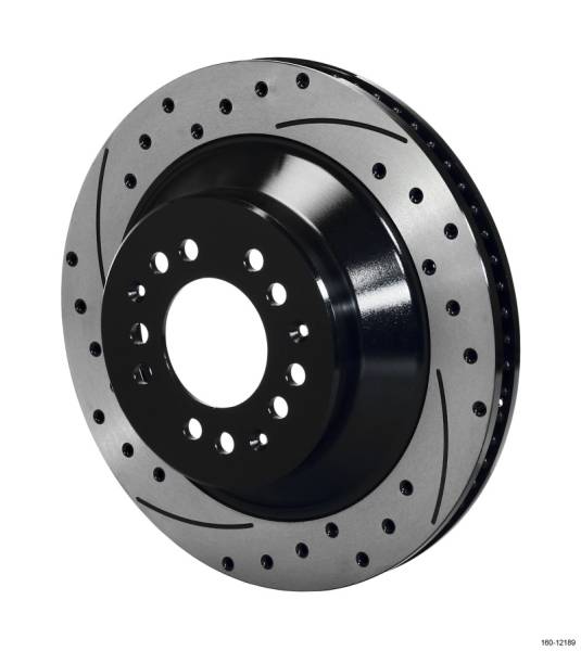 Wilwood - Wilwood Rotor-1.75 Offset SRP BLK Drl 12.88 x 1.10 - 5x4.50/4.75in