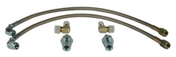 Wilwood - Wilwood Flexline Kit 64-72 Most GM 90 Degree Hose end