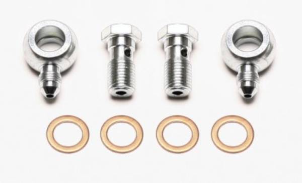 Wilwood - Wilwood Banjo Fitting Kit -3 male to 7/16 Banjo Bolts & Crush Washers (2 qty)