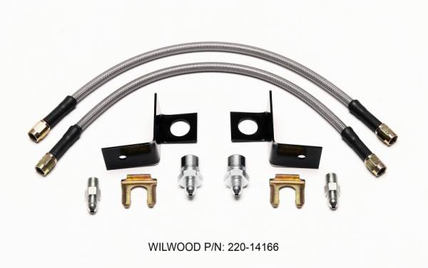 Wilwood - Wilwood Flexline Kit 14 inch -3 M10-1.00 IF 1/8 NPT Straight