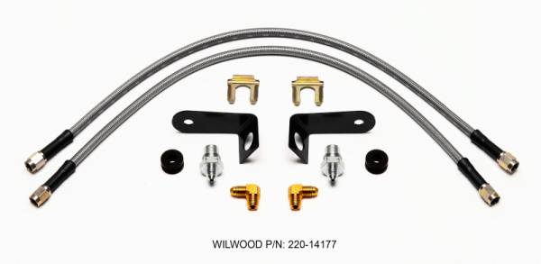 Wilwood - Wilwood Flexline Kit 20 inch -3 M10-1.0 BF 1/8 NPT 90 Degree