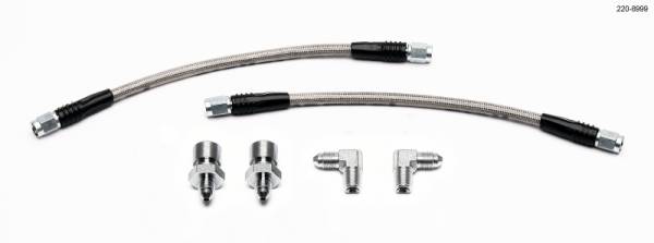 Wilwood - Wilwood GM 1500/2500 Rear (w/13in Rotor) 10in OAL Flexline Brake Hose w/Fittings