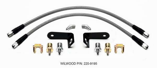 Wilwood - Wilwood Flexline Kit Front 1970-1973 Ford Mustang w/ FSL4 Caliper 220-9195