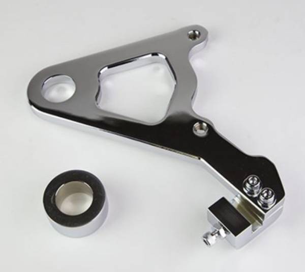 Wilwood - Wilwood Caliper Mounting Kit Chrome w/Bracket GP310 2000-06 FLH/FLT