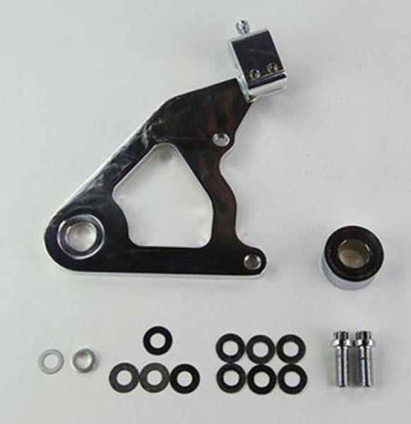 Wilwood - Wilwood Caliper Mounting Kit Polished w/Bracket GP310 2000-Present Softail