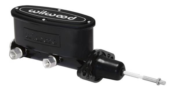 Wilwood - Wilwood High Volume Tandem Master Cylinder - 15/16in Bore Black-W/Pushrod