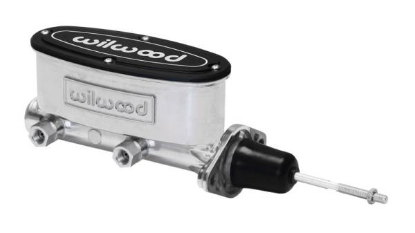 Wilwood - Wilwood High Volume Tandem Master Cylinder - 15/16in Bore Ball Burnished-W/Pushrod