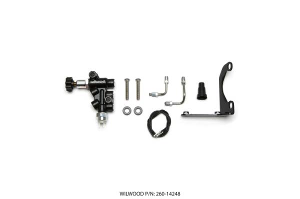 Wilwood - Wilwood Tandem Remote Master Cylinder Mounting Bracket L/H Kit w/ Prop Valve