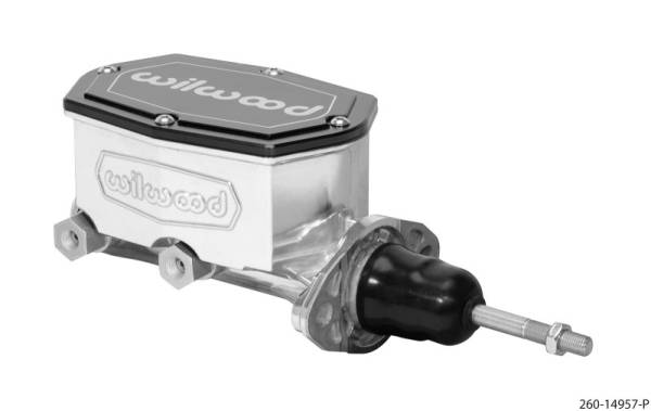 Wilwood - Wilwood Compact Tandem Master Cylinder - 7/8in Bore - w/Pushrod (Ball Burnished)