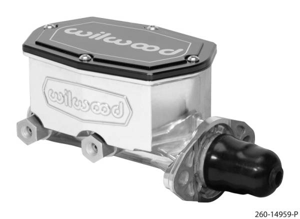 Wilwood - Wilwood Compact Tandem Master Cylinder - 1in Bore - w/Pushrod (Ball Burnished)