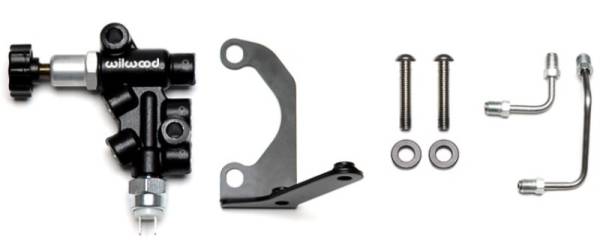 Wilwood - Wilwood Tandem Master Cylinder Mounting Bracket R/H Kit w/ Prop Valve