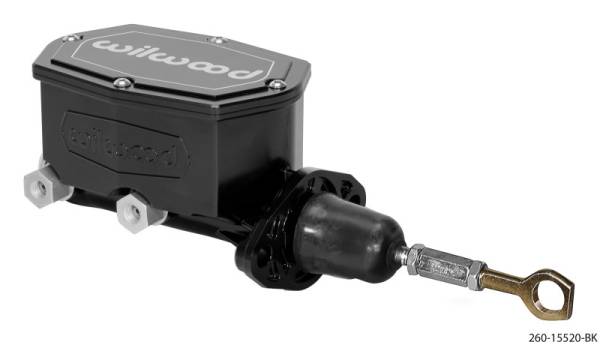 Wilwood - Wilwood Compact Tandem Master Cylinder - 7/8in Bore - w/Pushrod fits Mustang (Black)