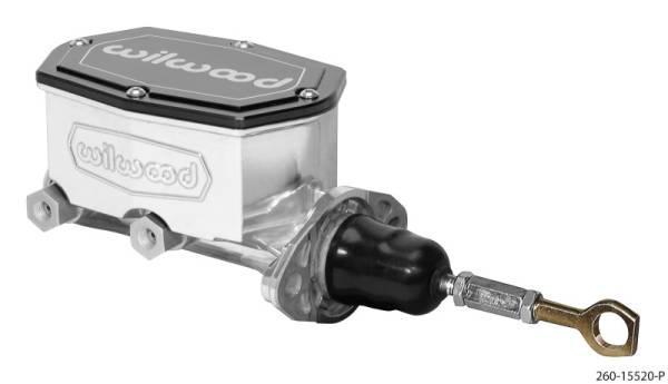 Wilwood - Wilwood Compact Tandem Master Cylinder - 7/8in Bore - w/Pushrod fits Mustang (Ball Burnished)