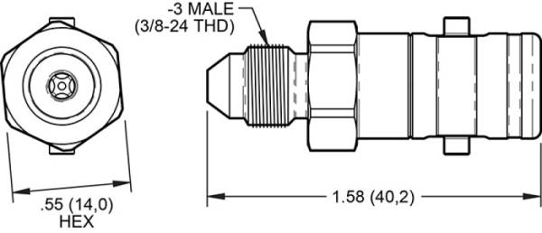 Wilwood - Wilwood Quick Disconnect - Male Side -3 AN