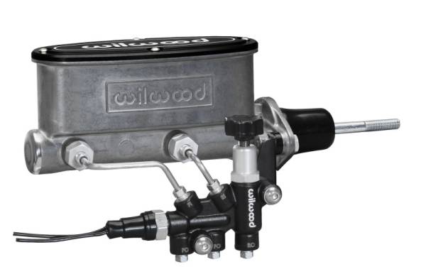 Wilwood - Wilwood HV Tandem M/C Kit w L/H Bracket & Prop Valve - 7/8in Bore-W/Pushrod