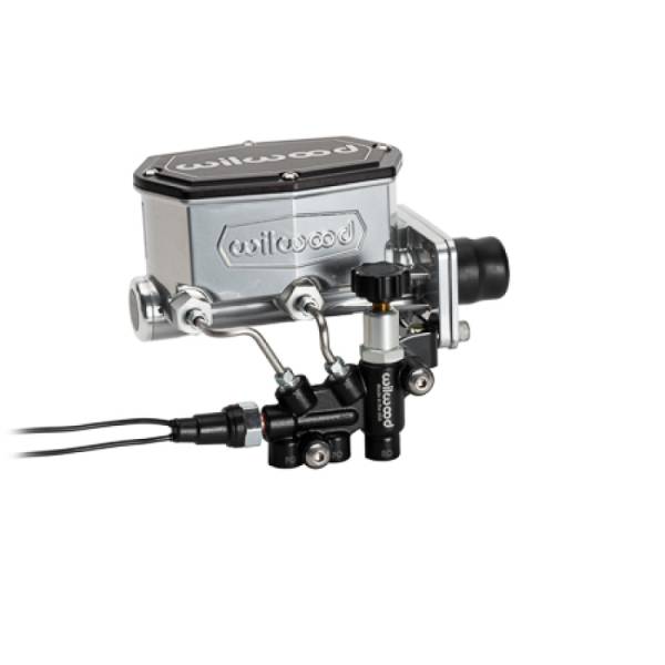 Wilwood - Wilwood Compact Tandem Master Cylinder w/ Combination Valve 1-1/8in Bore - Chrome