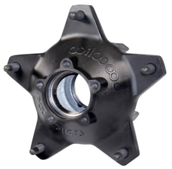 Wilwood - Wilwood Hub-Starlite 55 Rear - Standard Offset 5/8 C Studs-Drilled-Black-Less Races