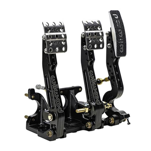 Wilwood - Wilwood Adjustable Balance Bar Brake, Clutch, Throttle w/ Linkage - Floor Mount - 4.75-5.75:1