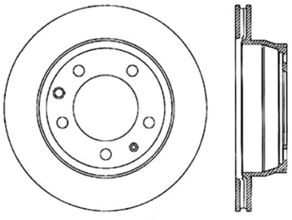 StopTech - StopTech 04-18 Volkswagen Touareg Cryo Slotted Rear Left Sport Brake Rotor