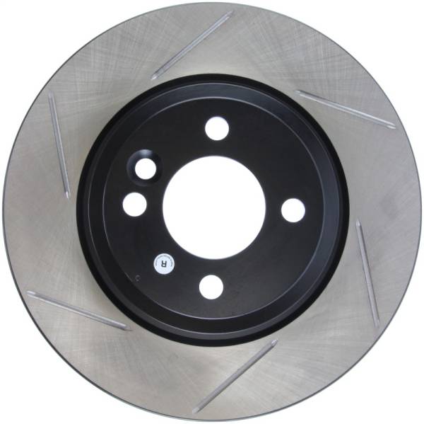 StopTech - StopTech Power Slot 02-06 Mini Cooper/Mini Cooper S Front Right SportStop Slotted Rotor