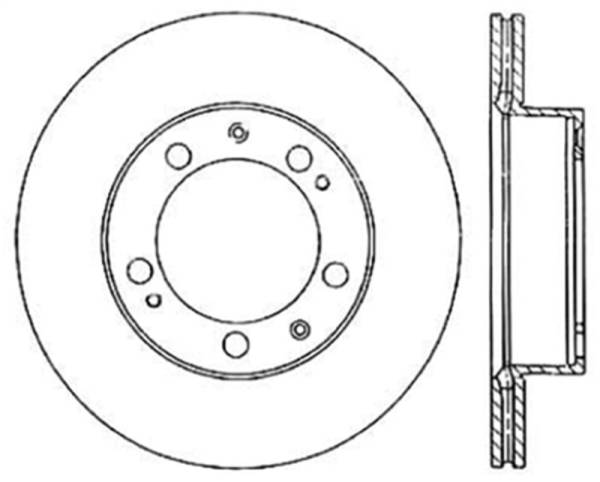 StopTech - StopTech 97-04 Porsche Boxster Cyro Slotted Sport Brake Rotor Front Left