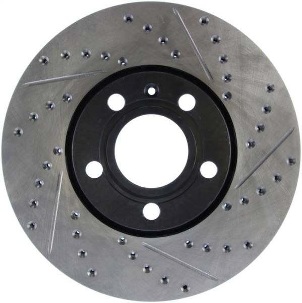 StopTech - StopTech 96-7/04 Audi A4 / 95-01 A6 / 7/98-05 VW Passat Left Front Slotted and Drilled Rotor