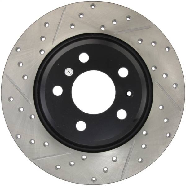 StopTech - StopTech Power Slot 09-10 Audi A4/A4 Quattro / 08-10 A5 / 10 S4 Rear Right Drilled & Slotted Rotor