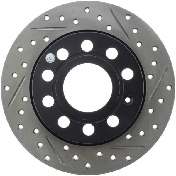 StopTech - StopTech 11-17 Volkswagen Jetta /Golf / Golf GTI Slotted & Drilled Rear Left Rotor