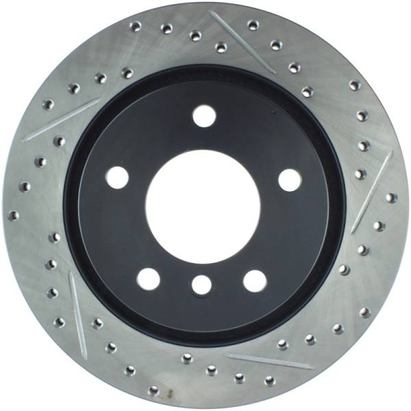 StopTech - StopTech Power Slot 00 BMW 323 / 01-07 325 / 99-00 328 Series Rear Left Drilled & Slotted Rotor