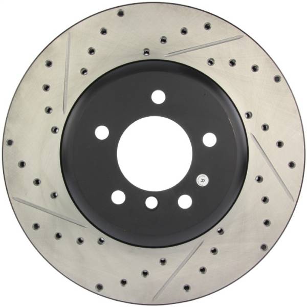 StopTech - StopTech 08-09 BMW 535 Series / 04-09 545i/550i/645Ci/650i Slotted & Drilled Right Front Rotor